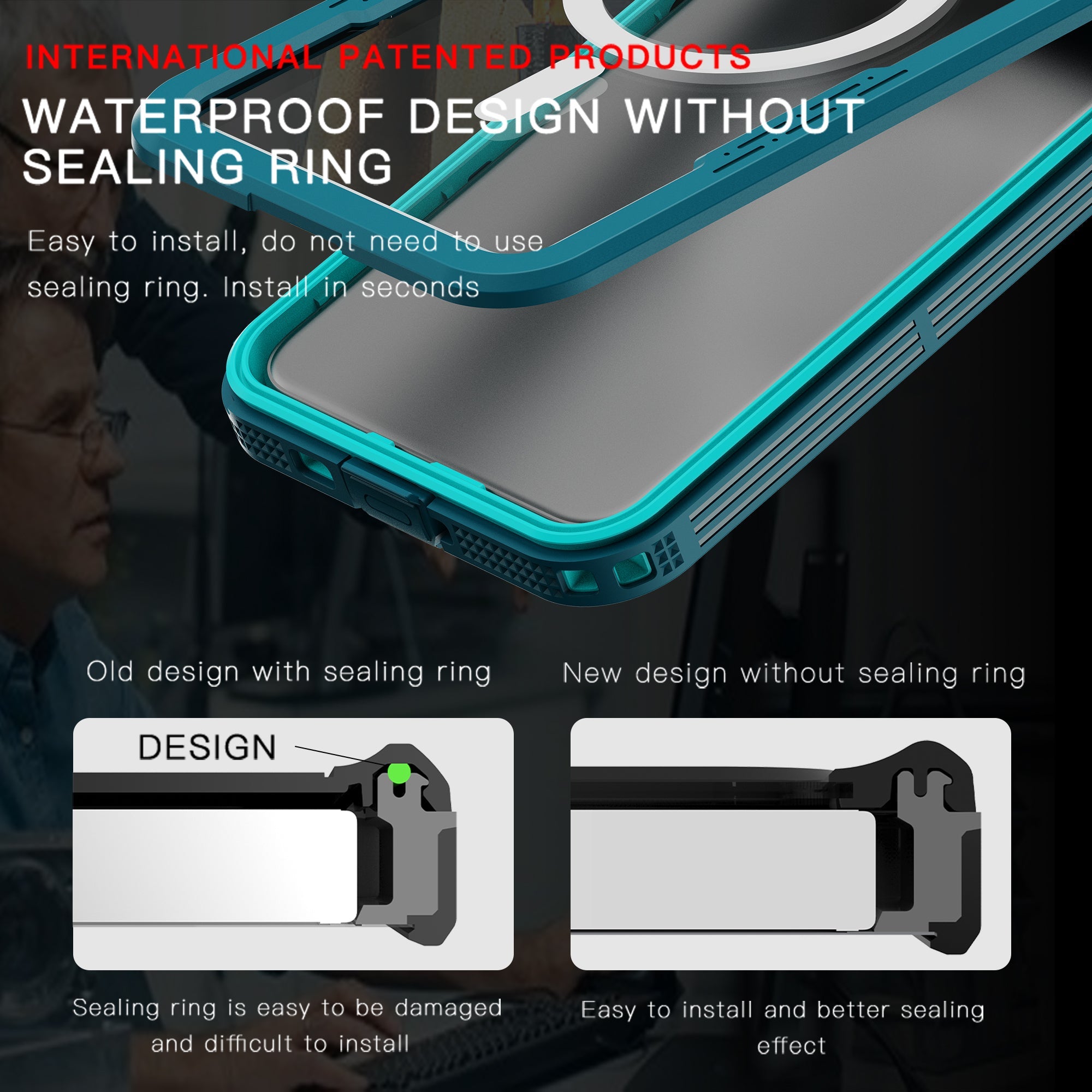 TPU+PET+PC material snowproof, waterproof, dustproof, and shockproof phone case(Samsung Galaxy S25/S25 Plus/S25 Ultra)