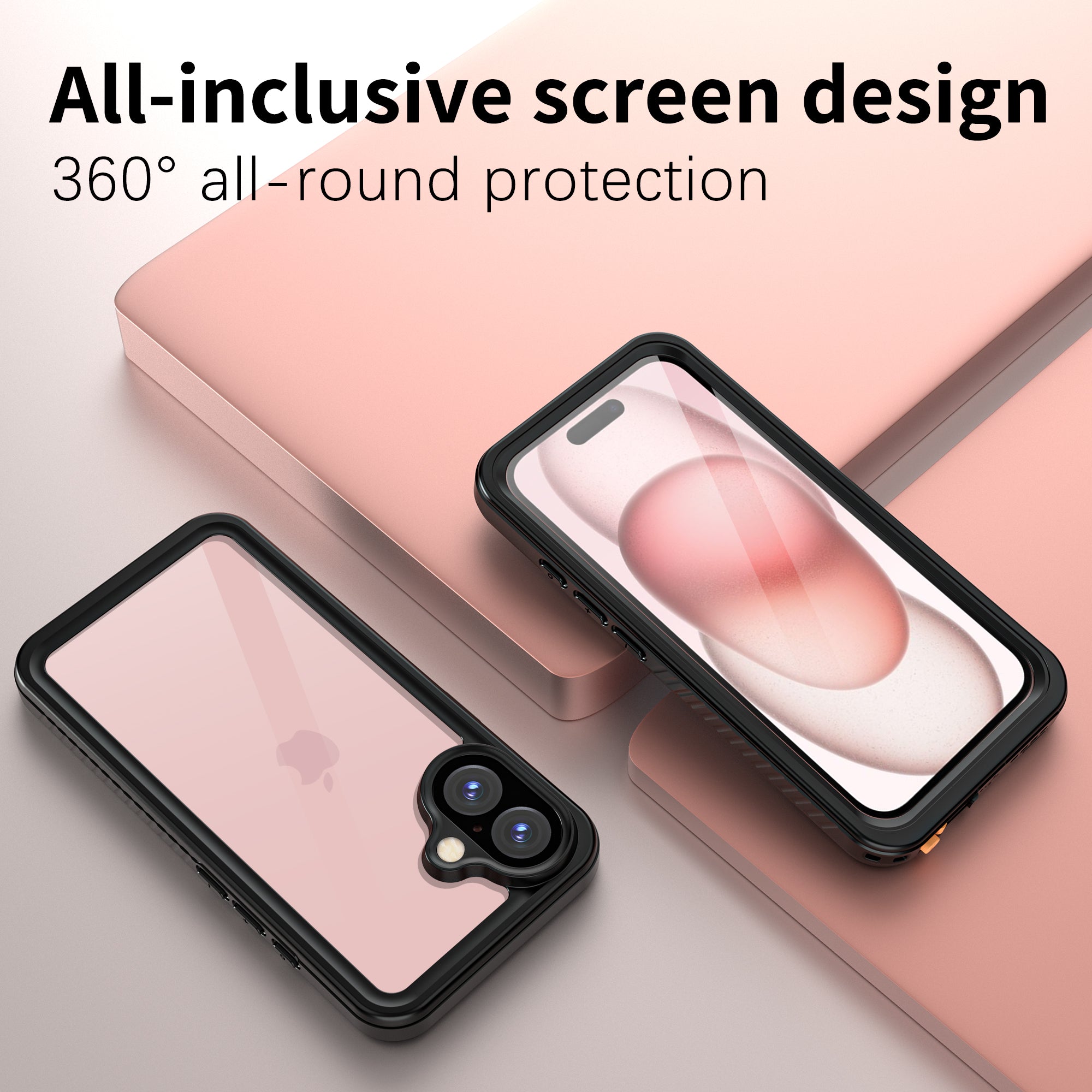 TPU+PET+PC material snowproof, waterproof, dustproof, and shockproof phone case(iPhone 16/16 Plus/16 Pro/16 Pro Max)